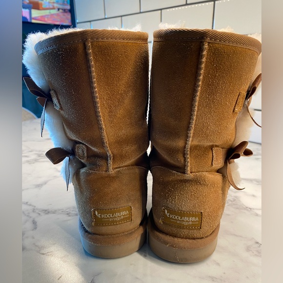 Koolaburra By UGG Victoria Short Bootie Cognac Size 9 - Picture 6 of 7